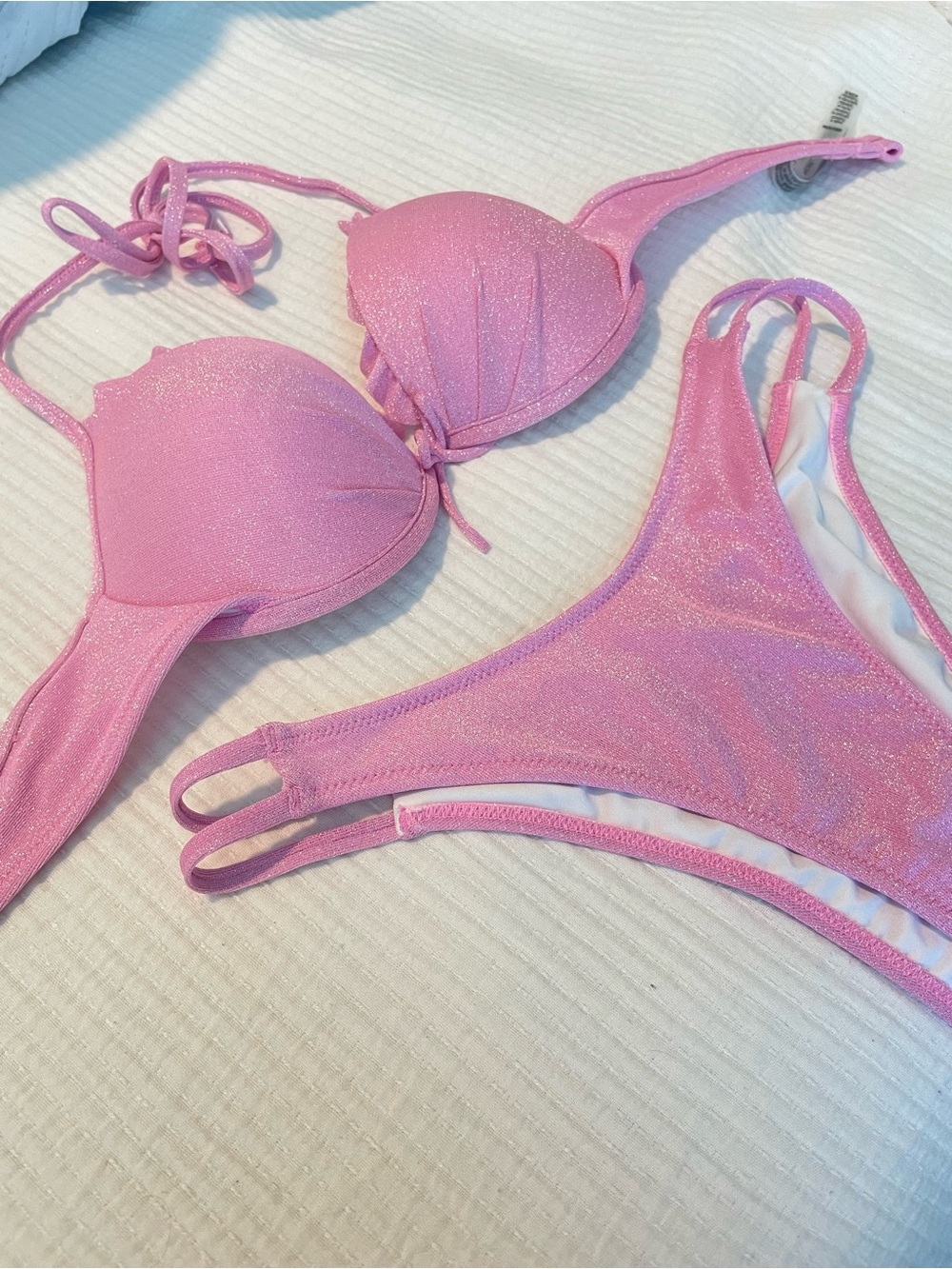 NWOT Victoria's Secret Shimmer Bikini Set | Pink